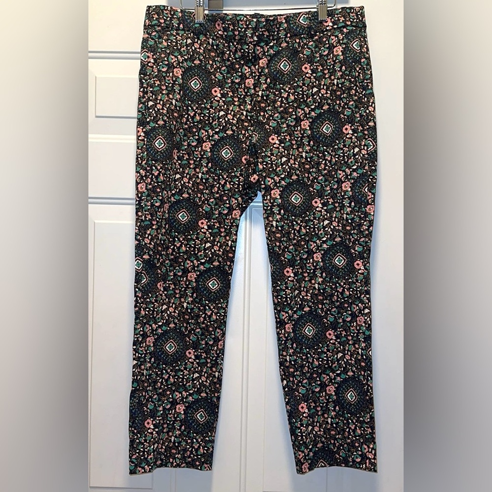 J. Crew Factory Floral Printed Ankle Pants